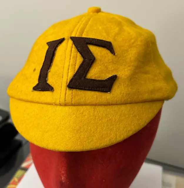 Vintage Iota Sigma Fraternity or Sorority Cap Hat ....old!!!