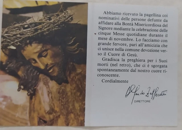 GESÙ CRISTO CROCIFISSO Santino Holy Card Con Preghiera EUR 3,90