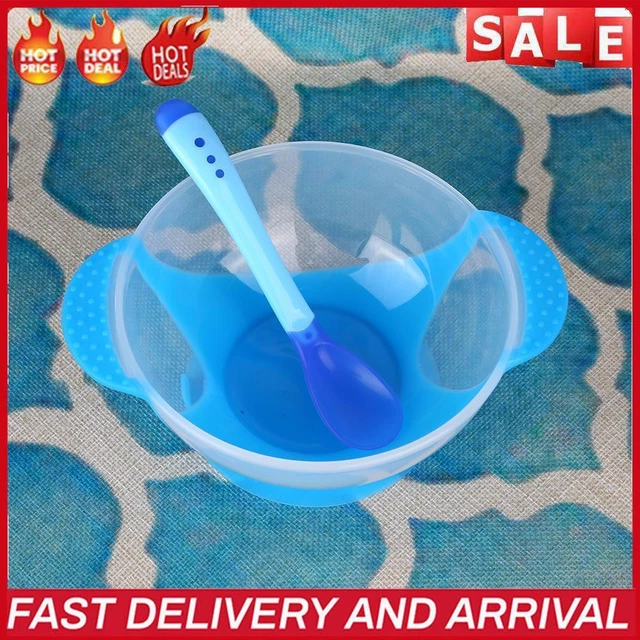 Vajilla antideslizante complementaria de silicona con aspiradora para plato de entrenamiento infantil