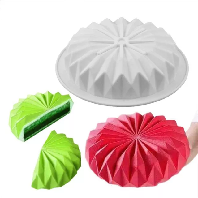 2Pz Stampi In Silicone Per Torte Riutilizzabile 1519 Cm Colore Bianco  +240 °C