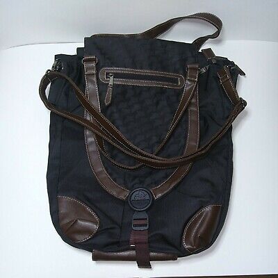 Korbie Designer Luxury Multi Use  Diaper Bag , Black And Brown. Soft And Clean