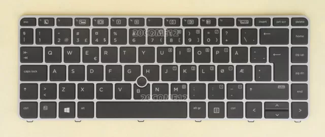 For HP Elitebook 745 G3 745 G4 840r G4 846r  keyboard Backlit Norwegian Tastatur