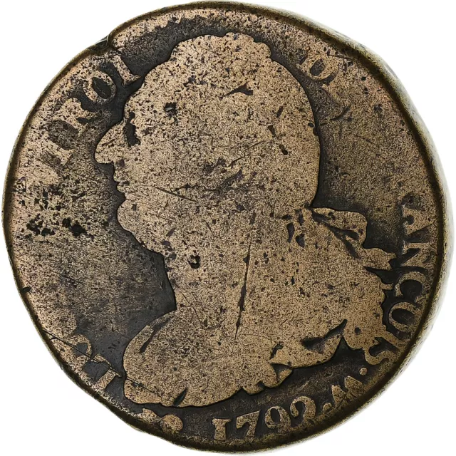 [#1286508] France, Louis XVI, 2 sols François, 1792 / AN 4, Metz, Copper, VF(20-