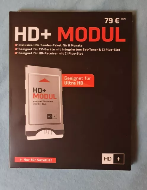 HD-Plus HD+ Modul für CI+ Schacht inkl. 6 Monate HD-Plus Sender Paket UNGENUTZT