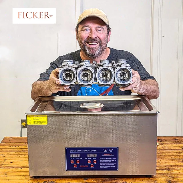 FICKER90' Digital Ultrasonic Cleaner Equipment Industry Heated Jewelry Lab Degas