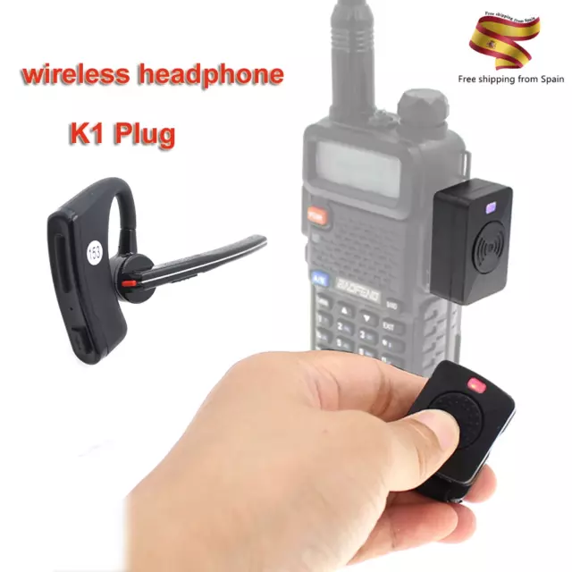 Anysecu auriculares inalámbricos manos libres K1 enchufe para Baofeng UV82 UV-5R