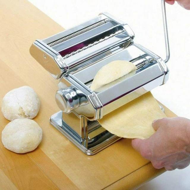 Nudelmaschine Edelstahl Chrom Lasagne Spaghetti Pasta Pastamaker Pastamaschine