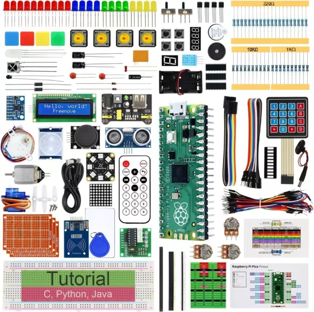 Freenove Ultimate Starter Kit Includes Raspberry Pi Pico, Arduino IDE Compatible