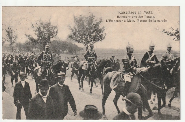 METZ - Moselle - CPA 57 - Militaire - Parade l' Empereur à Metz