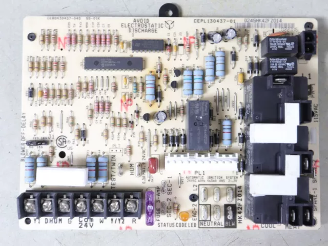 Carrier Bryant Payne HK42FZ014 CEPL130437-01 Furnace Control Circuit Board