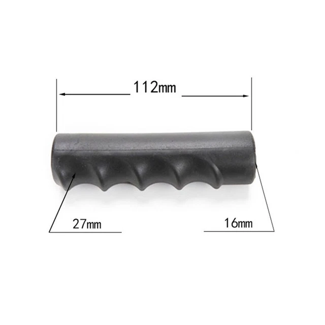 Lot De 2 Poignées De Brouette En Caoutchouc - Diamètre Intérieur 30mm, Longueur ~119mm, Antidérapantes