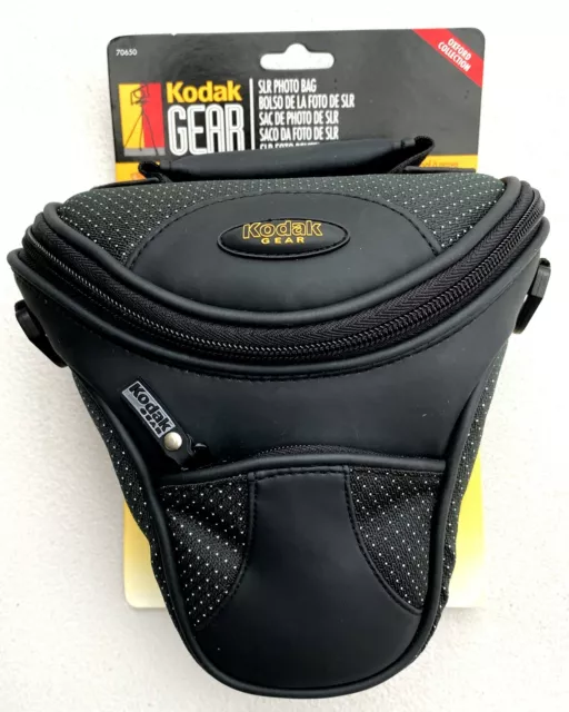 Kodak Gear Digital SLR Bag Camera Weatherproof 3 pockets Padded Black Oxford New