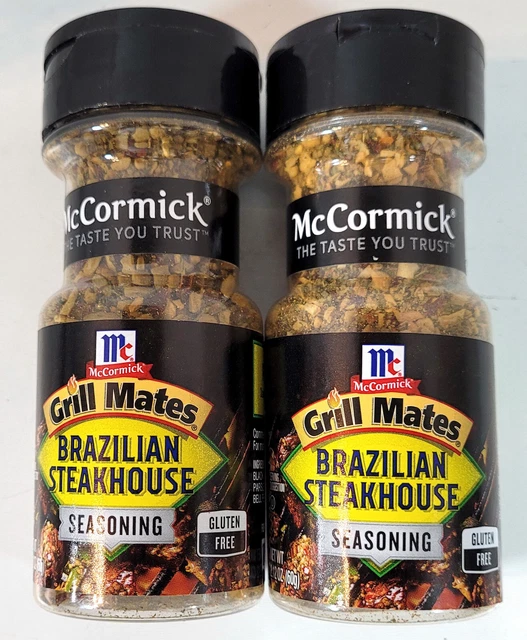 LOT OF 2 McCormick Grill Mates Brazilian Steakhouse Seasoning 2.12oz