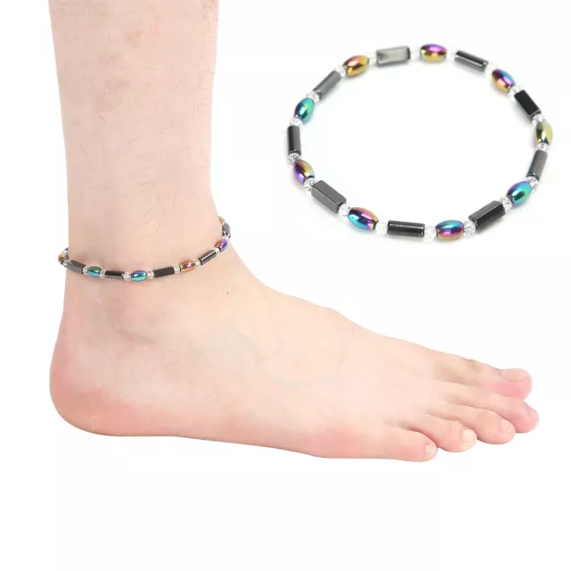 Brazalete adelgazante de tobillo de terapia magnética con hematita negra