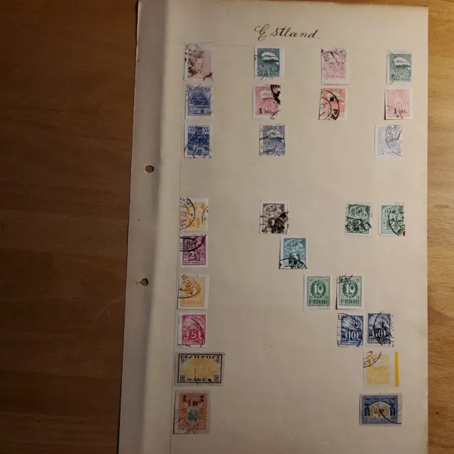 Briefmarken Marken aus Estland von 1918 bis 1936