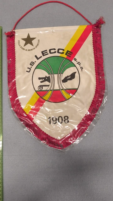 Gagliardetto wimpel Banderin Pennant calcio US LECCE S.P.A. 1908