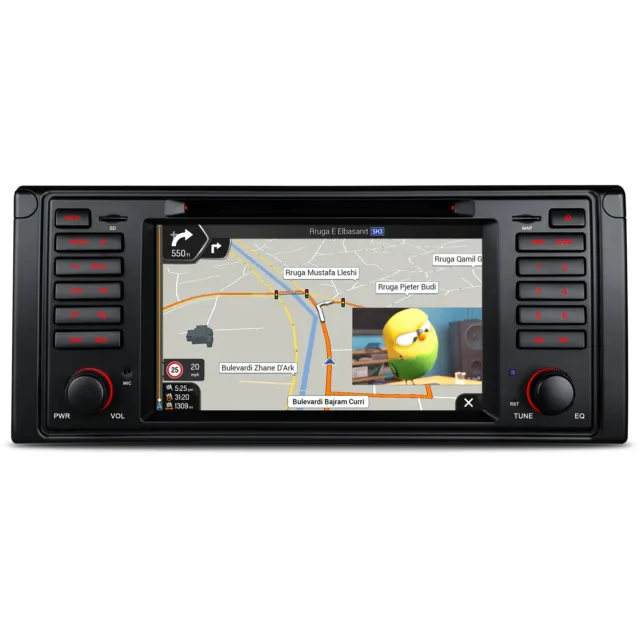 XTRONS Android 13 Autoradio 4G LTE 8-Kern 64GB USB GPS Navi 2K Video Für BMW E39