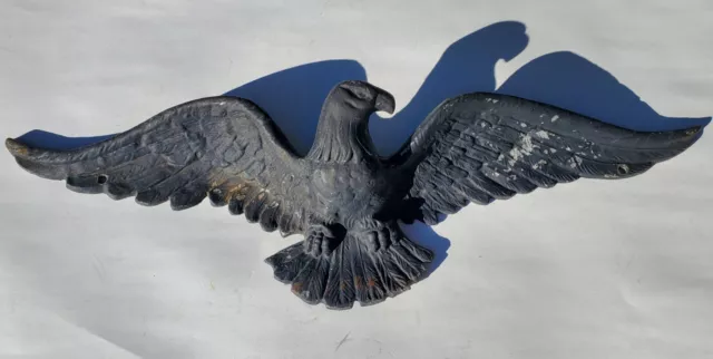 Cast Aluminum Flying Eagle 18 Inches Wide 5 Inches Tall Wall Decor Garden USA