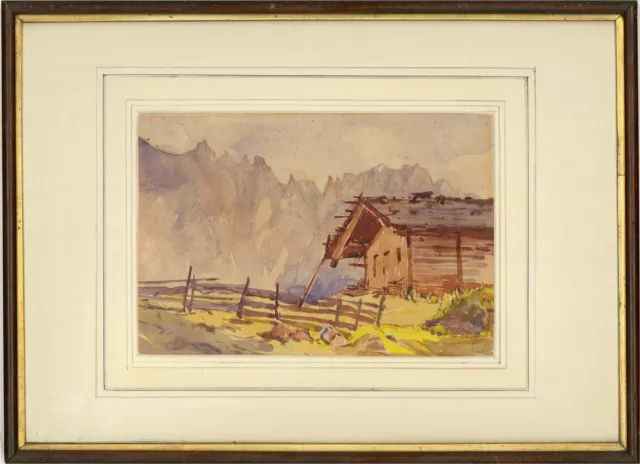 Mid 20th Century Watercolour - Dauphine, France