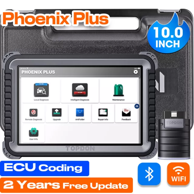 2024 TOPDON Phoenix Plus All System Diagnostic Tool OBD2 Scanner ECU Coding UK