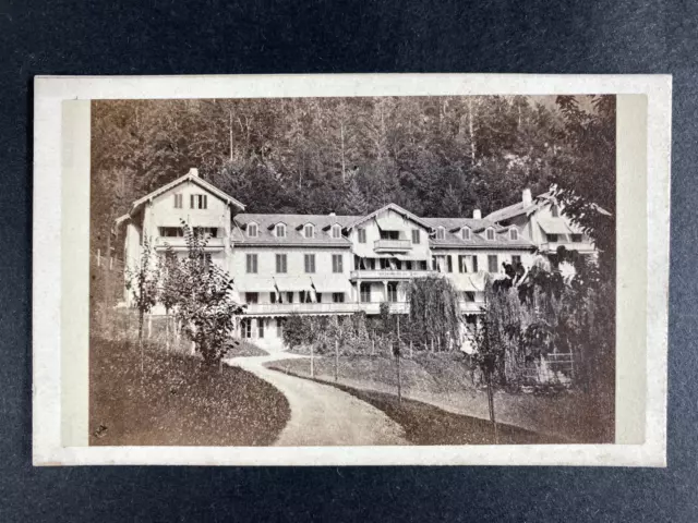 Vollenweider, Suisse, Giessbach, Grand Hôtel, CDV albumen print Vintage cdv albu