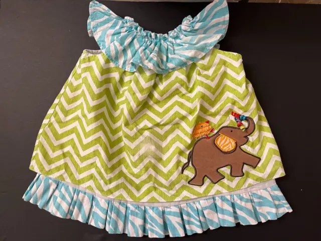 Mud pie Baby Girls Ruffle dress size 12-18 Mo. READ FULL DESCRIPTION