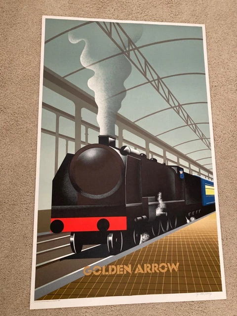 Original Golden Arrow Train, 1989, Fix-Masseau, 24.5" X 39"