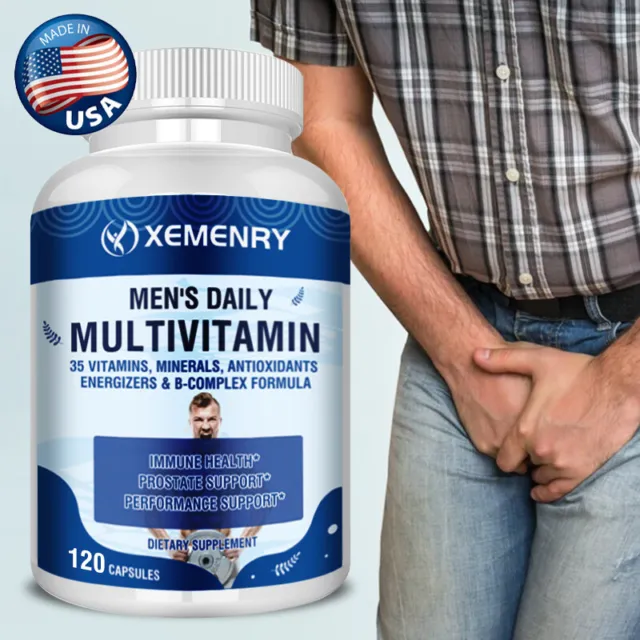 Men's Daily Multivitamin - with Lycopene, Saw Palmetto - Men's Prostate Health