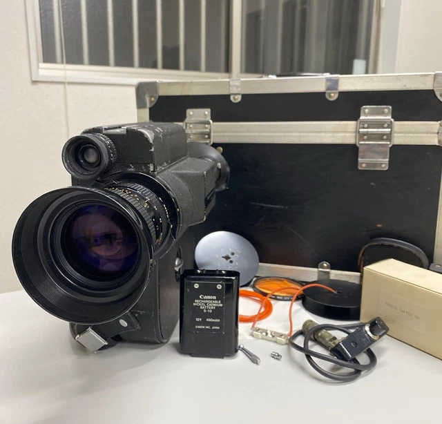 ALL Works! *Near MINT in Box* Canon Scoopic 16M Film Movie Camera JAPAN 393