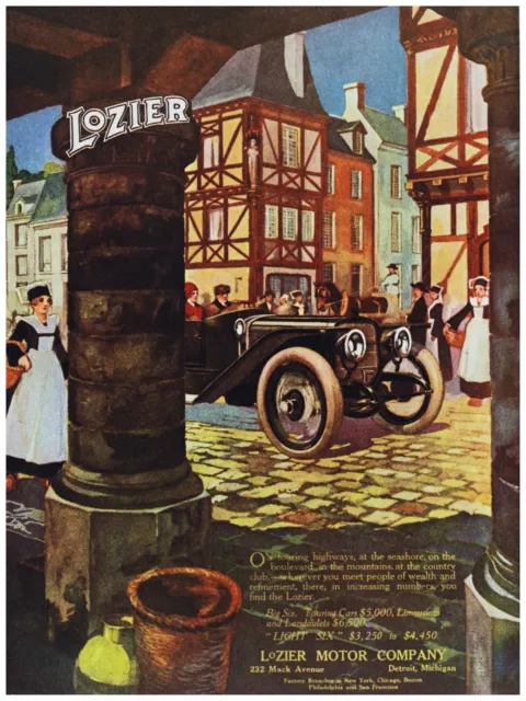 3787 Lozier Motor Vintage Car Ad Poster.Art Decorative Home interior design