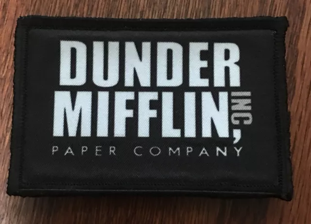 NBC The Office Dunder Mifflin Paper Company Box Logo Embroidered