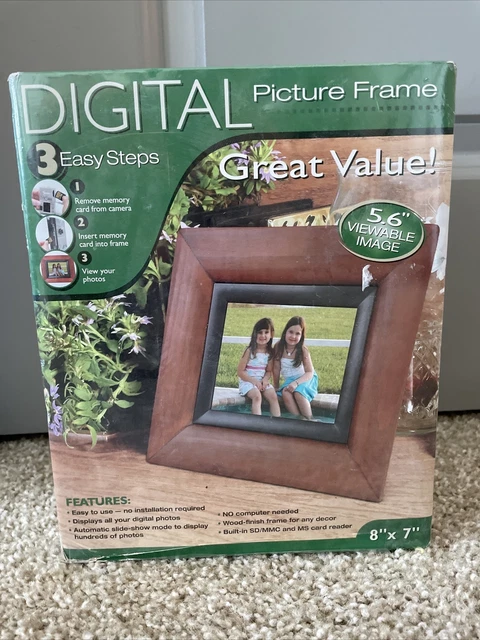 Marco de imagen digital Smartparts de 8""x7"" alta resolución pantalla LCD de 5,6"" NUEVO