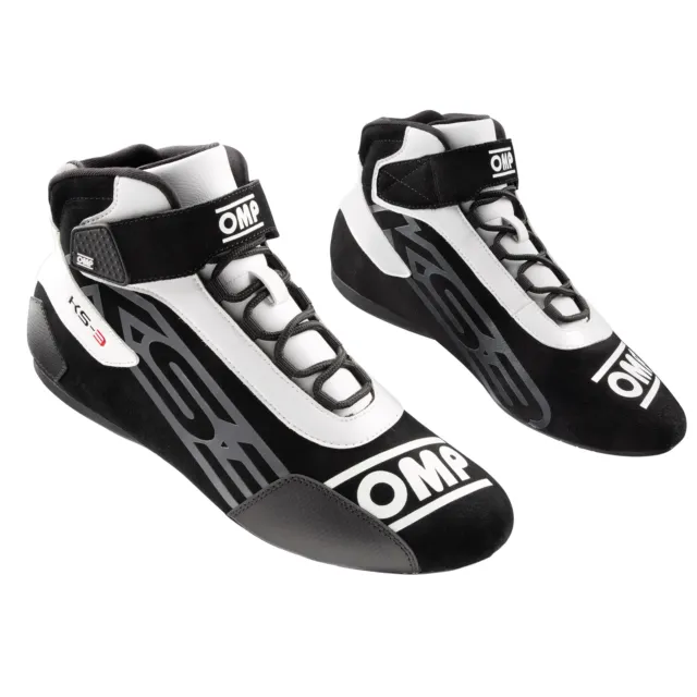 OMP KS-3 Kart / Karting Suede Leather Medium Cut Boots - Adults & Kids Sizes