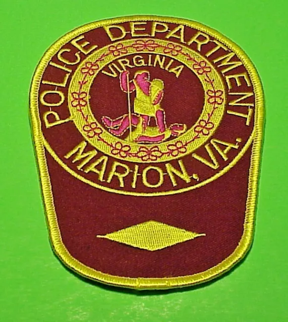 Marion  Virginia  Va  5 3/8"  Police Patch  Free Shipping!!!