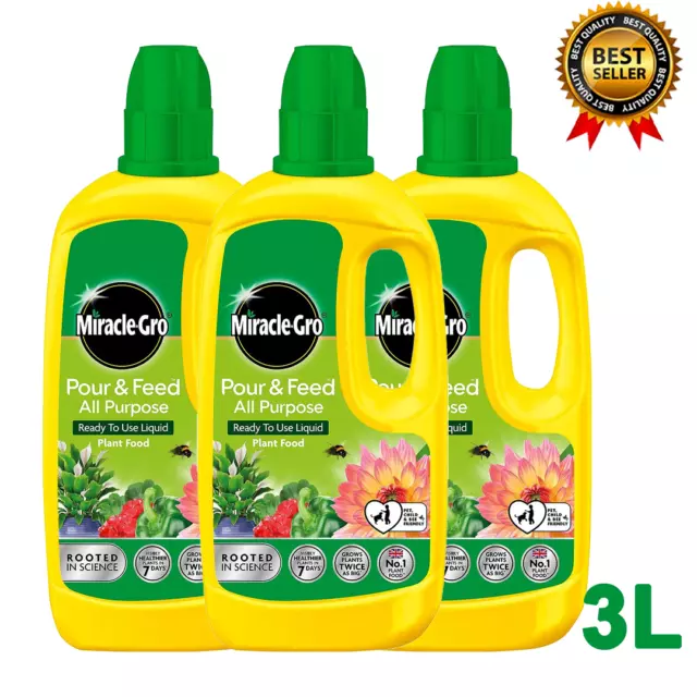 Miracle-Gro Pour and Feed Liquid Plant Food packs UK Seller