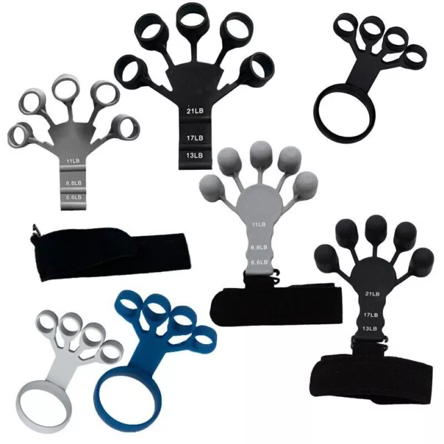 Finger Exerciser Strength Gripper Forearm Trainer Hand Grip Strengthener Therapy 2