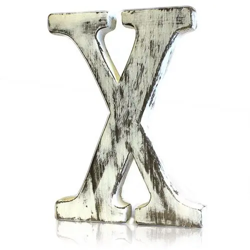 Shabby Chic Letters - X