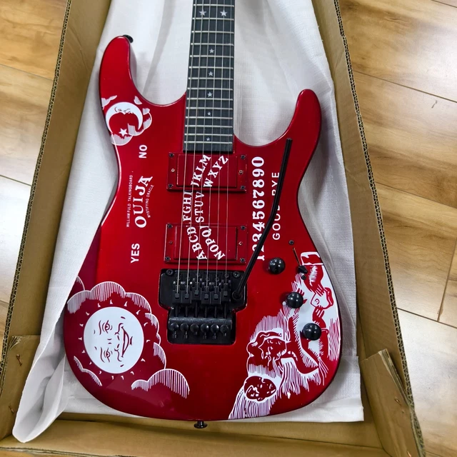 ESP LTD KH-OUIJA Kirk Hammett Signature Guitar - Red Sparkle 24-Fret