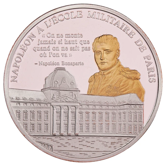 Médaille Militaire Française École Des Transmissions Delsart – Alliage, 126g, Diamètre 69mm, XXe Siècle