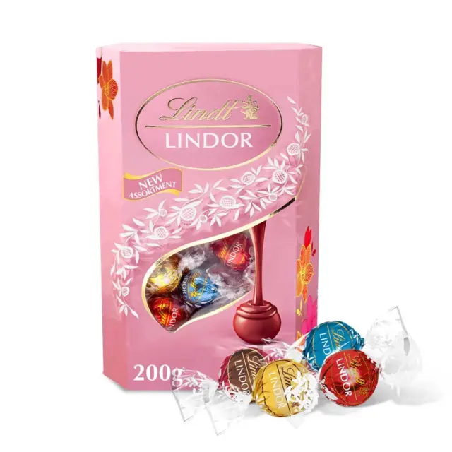 Lindt Assorted Pink Cornet Chocolate 200G