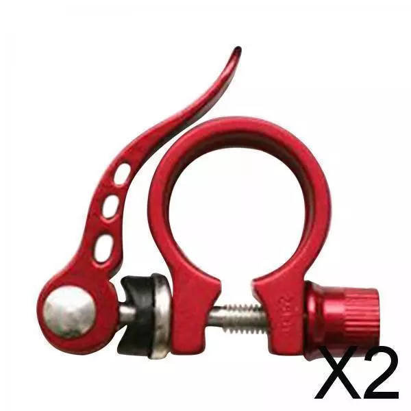 2X  Bike Seat Post Clamp Tube Clip 31.8mm for Mountain Bike Accessories