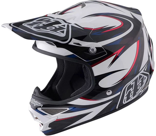 Troy Lee Designs Air Vortex Motorrad Crosshelm (Blue/Silver,XS (53/54))