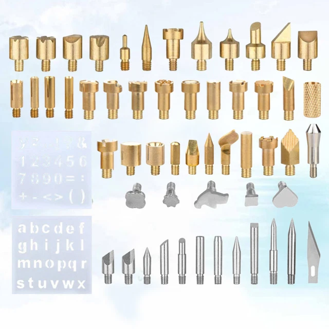 57 Pcs/Set Professionelles Holzverbrennungs-Set Pyrographie-Kit-Set