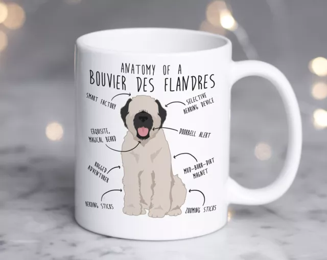 Bouvier Des Flandres Coffee Mug Fawn Cream Bouvier Cute Dog Gift Dog Lover Funny