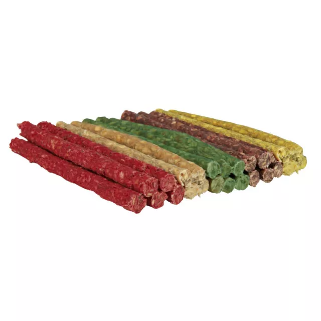 Trixie Chew Roll Menu Mélange, Friandise pour Chien, 12 CM, 50 Pièce, Neuf