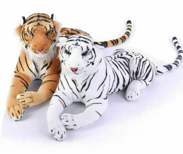 Large Giant  70 cm Tiger Teddy Leopard Wild Animal Soft Plush Stuffed Toy