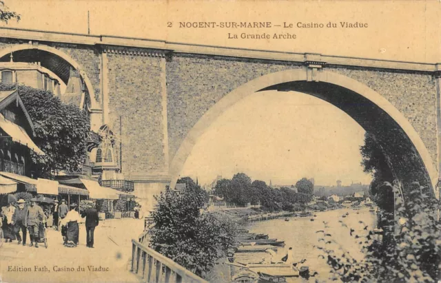 Cpa 94 Nogent Sur Marne / Le Casino Du Viaduc / La Grande Arche