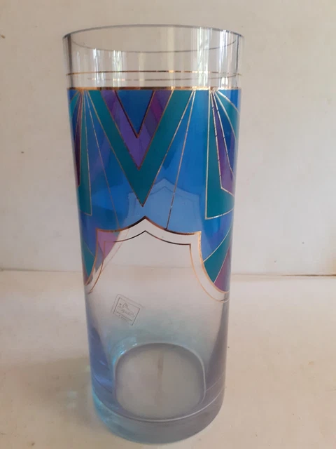 Coupe En Verre Vintage Art Déco - Récipient Fait Main, Design XX, Fabriqué En France, Collection
