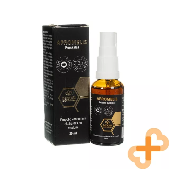 MEDICATA APROMELIS Throat Health Spray 30ml Propolis with Honey For Kids