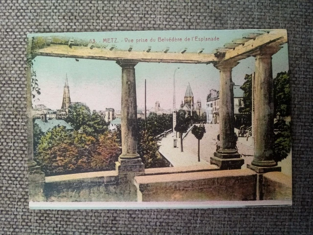 Cpa Metz Vue Prise Du Belvedere De L Esplanade